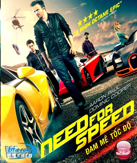 D212. Need For Speed - ĐAM MÊ TỐC ĐỘ 3D 25G(DTS-HD MA 7.1)